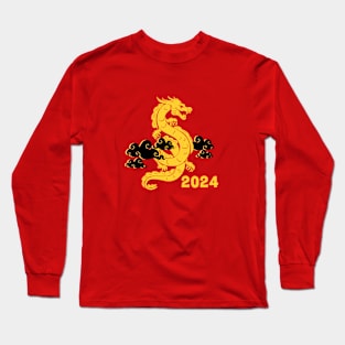 2024 Lunar New Year Chinese Dragon Long Sleeve T-Shirt